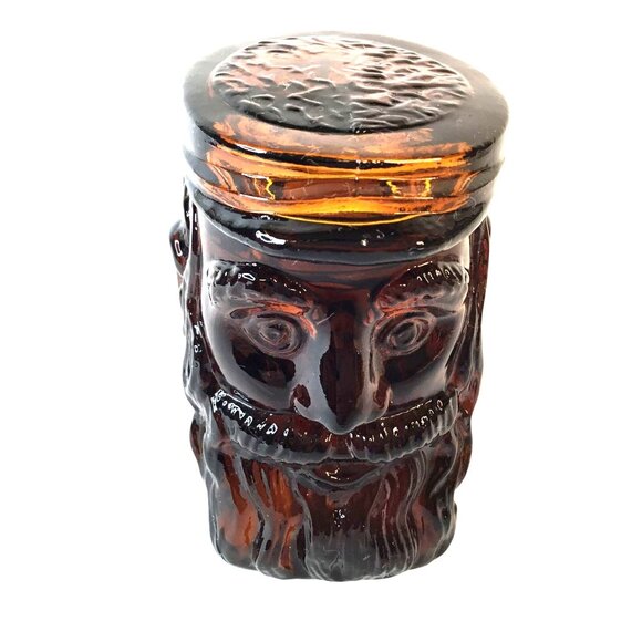 AVON 1973 Brown Glass Pipe Decanter Bottle Soldier Civil War Barware EMPTY DAD - Picture 3 of 8